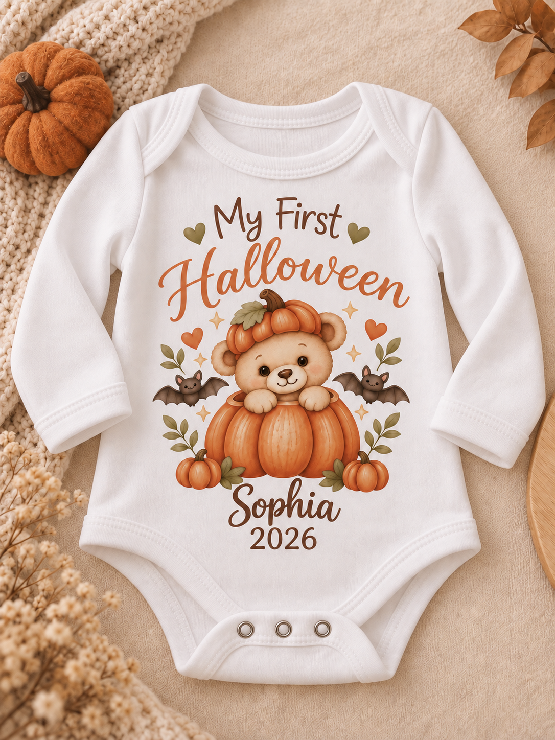 Personalised My First Halloween Baby Vest